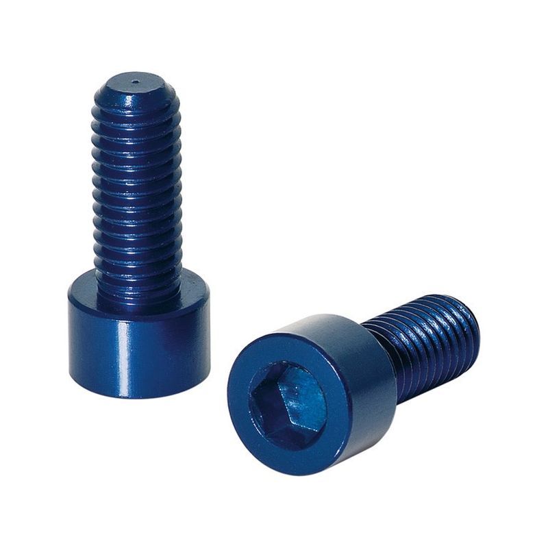 TORNILLOS HEXAGONALES PORTABIDON ALUMINIO M5x17 mm AZUL