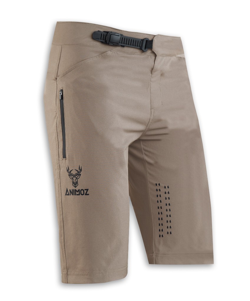 pantalones cortos enduro all mountain Animoz WILD camel