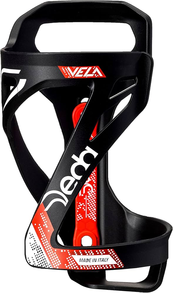 portabidón Deda VELA  NEGRO ROJO