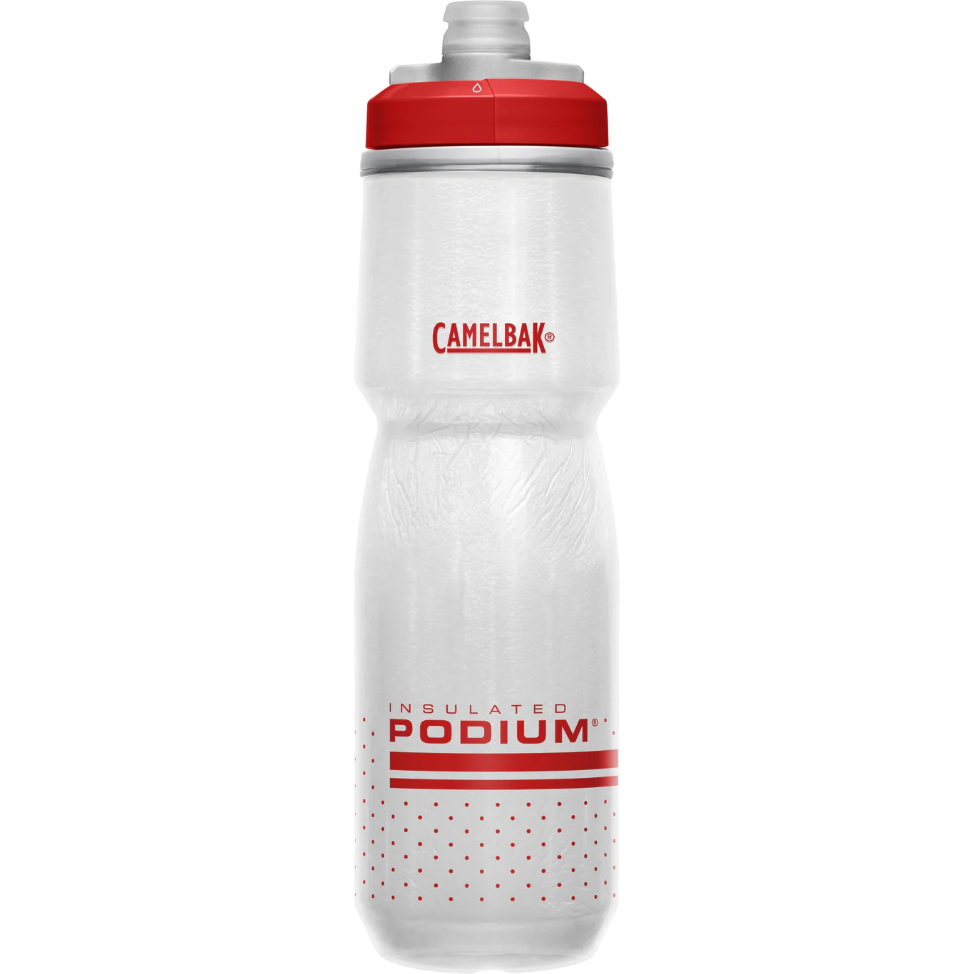 bidon PODIUM CHILL FIERY RED/WHITE 0.6L